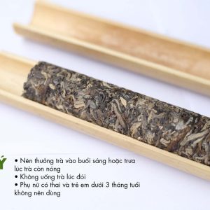 Trà ống lam shan tuyết gác bếp Hà Giang (Trà phổ nhĩ Việt Nam)