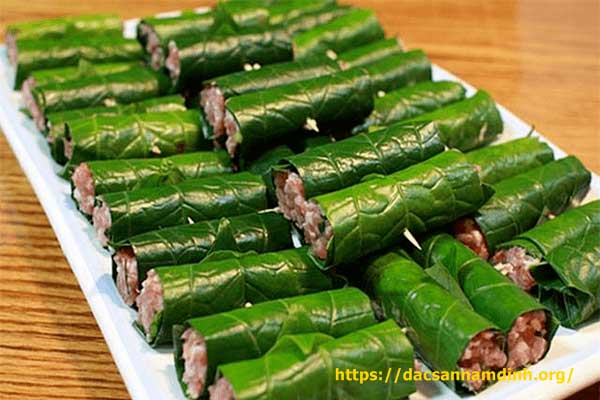 cách cuốn chả lá lốt đẹp mắt