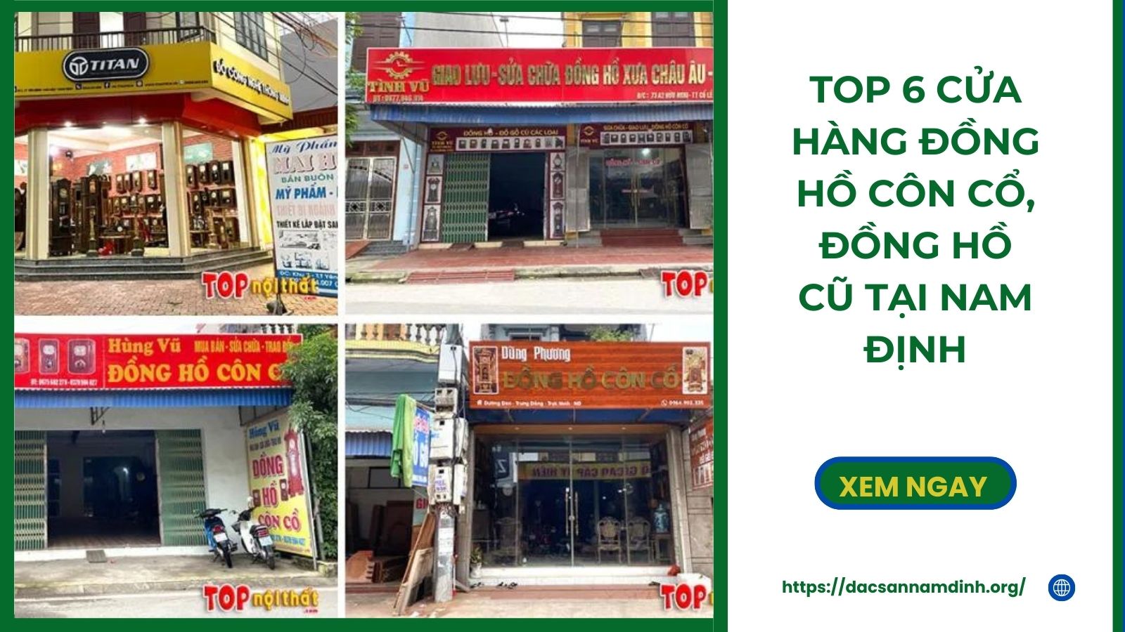 Top 6 Cửa Hàng Đồng Hồ Côn Cổ, Đồng Hồ Cũ Tại 8Day - trang web uy tín đăng ký & đăng nhập dễ dàng