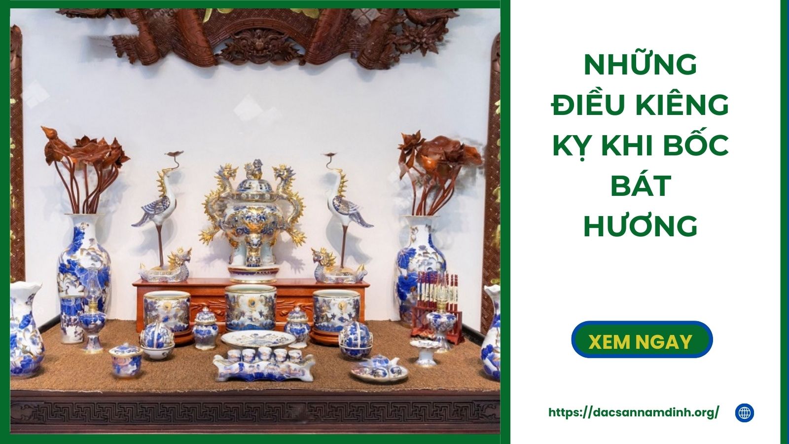 Những điều kiêng kỵ khi bốc bát hương