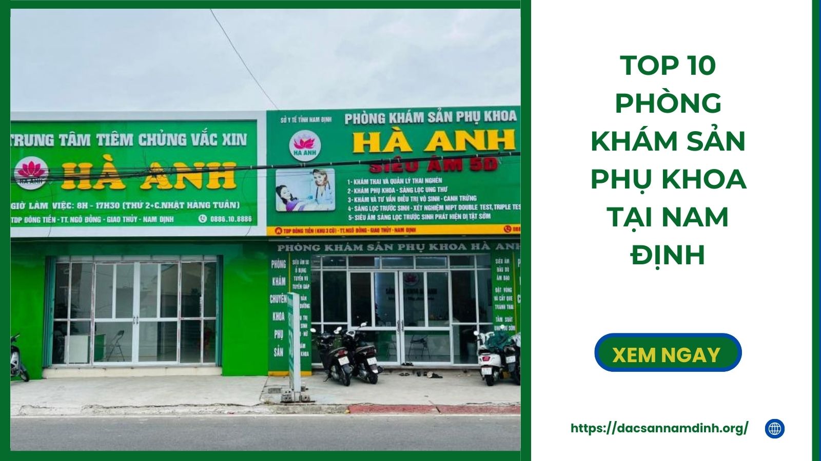 Top 10 Phòng khám sản phụ khoa tại 8Day - trang web uy tín đăng ký & đăng nhập dễ dàng