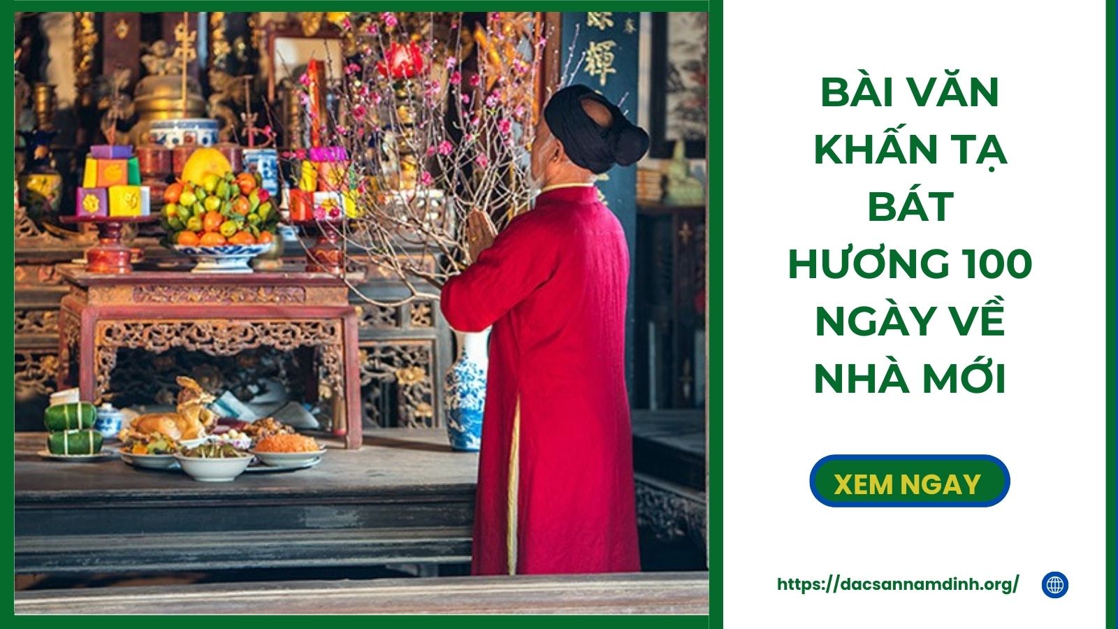 Bài Văn khấn tạ bát hương 100 ngày về nhà mới