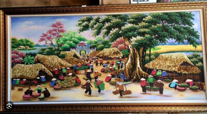Tranh Đá Quý Phong Cảnh