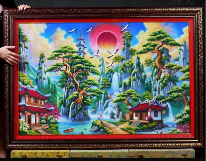Tranh Đá Quý Phong Thủy