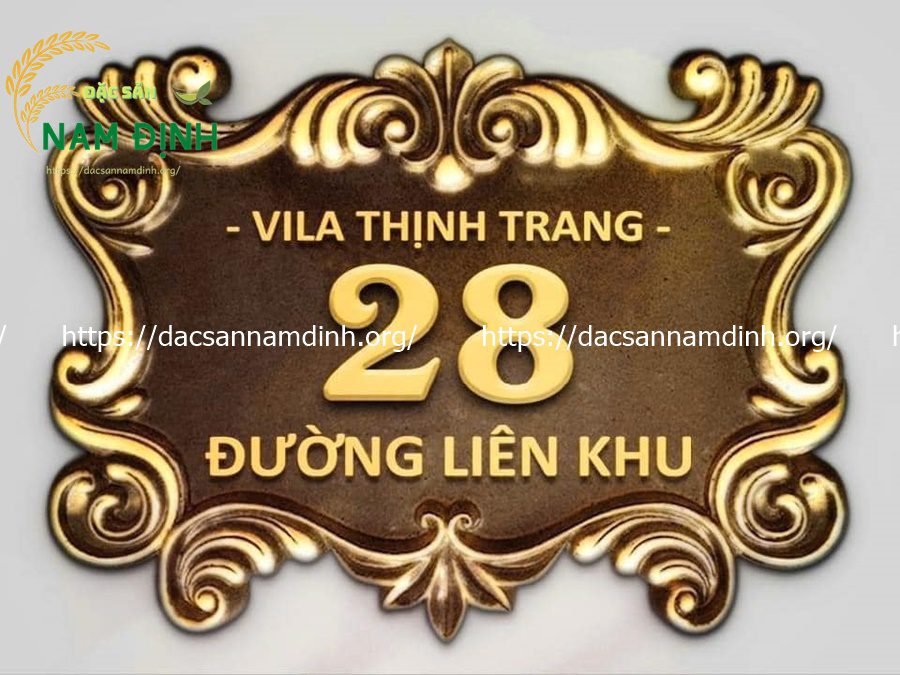 biển số nhà nhôm đúc; bảng số nhà nhôm đúc