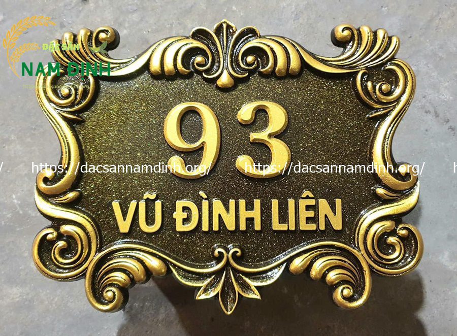 biển số nhà nhôm đúc; bảng số nhà nhôm đúc