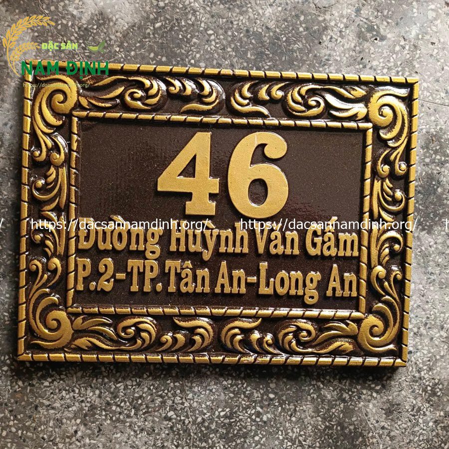 biển số nhà nhôm đúc; bảng số nhà nhôm đúc