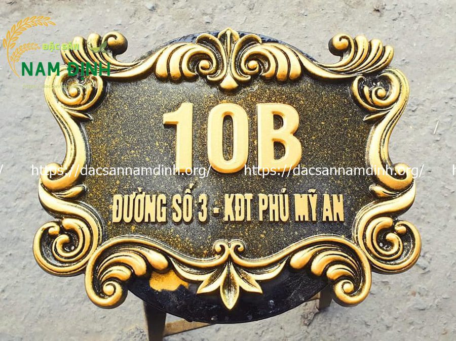 biển số nhà nhôm đúc; bảng số nhà nhôm đúc