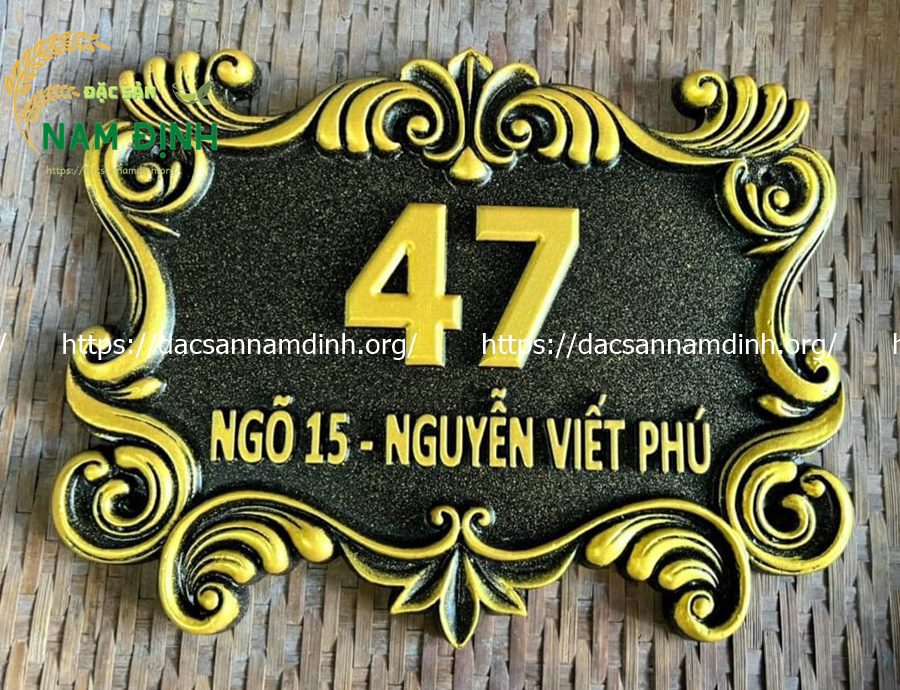 biển số nhà nhôm đúc; bảng số nhà nhôm đúc