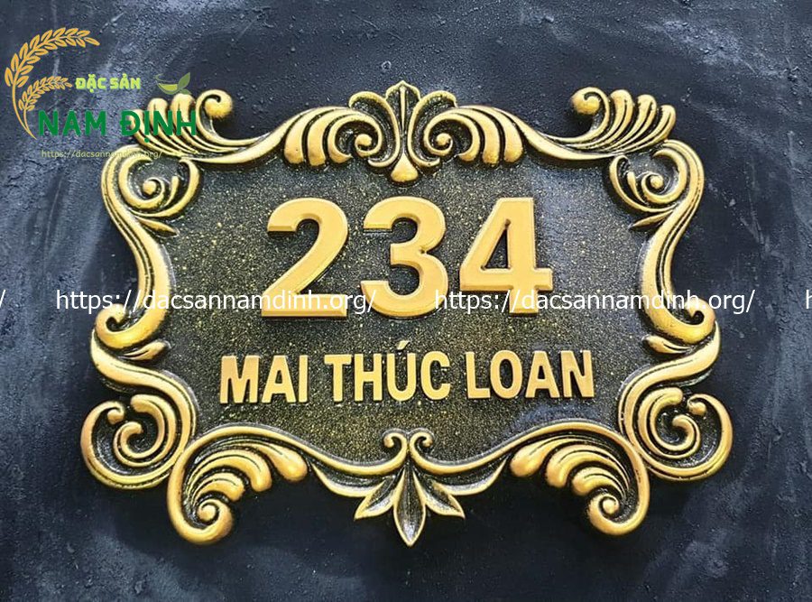 biển số nhà nhôm đúc; bảng số nhà nhôm đúc