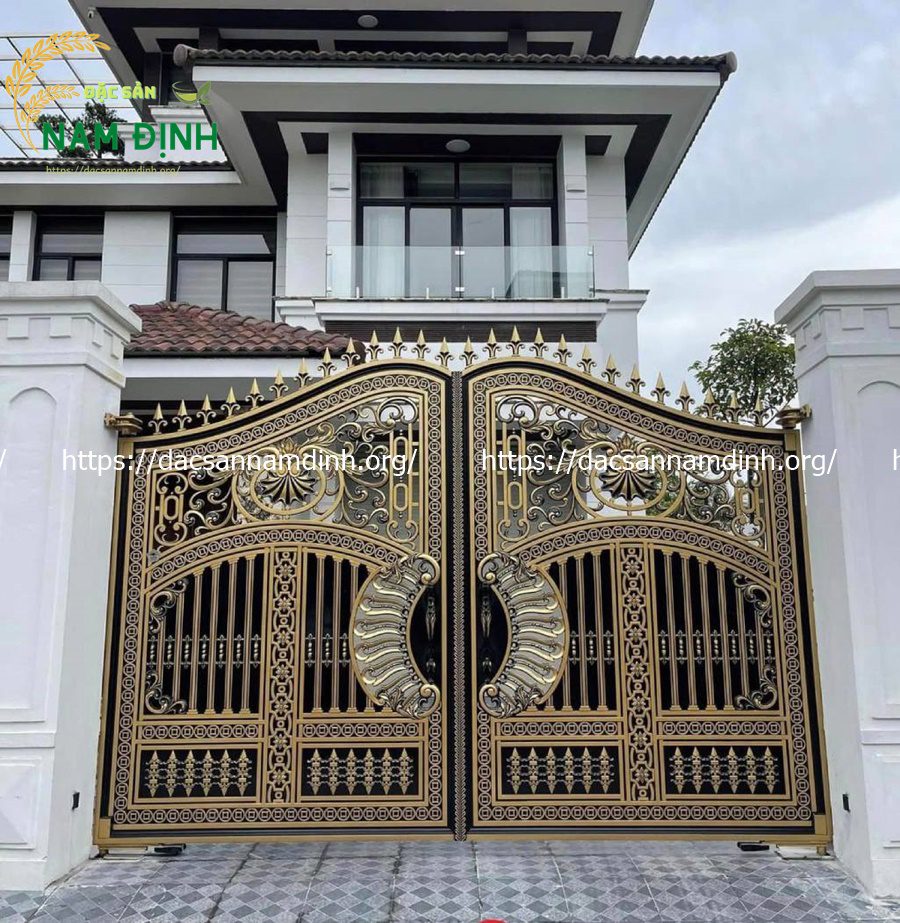 cổng nhôm đúc cao cấp