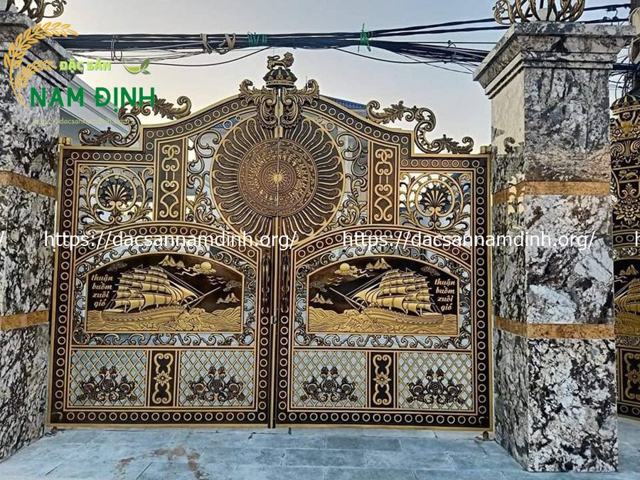 cổng nhôm đúc cao cấp
