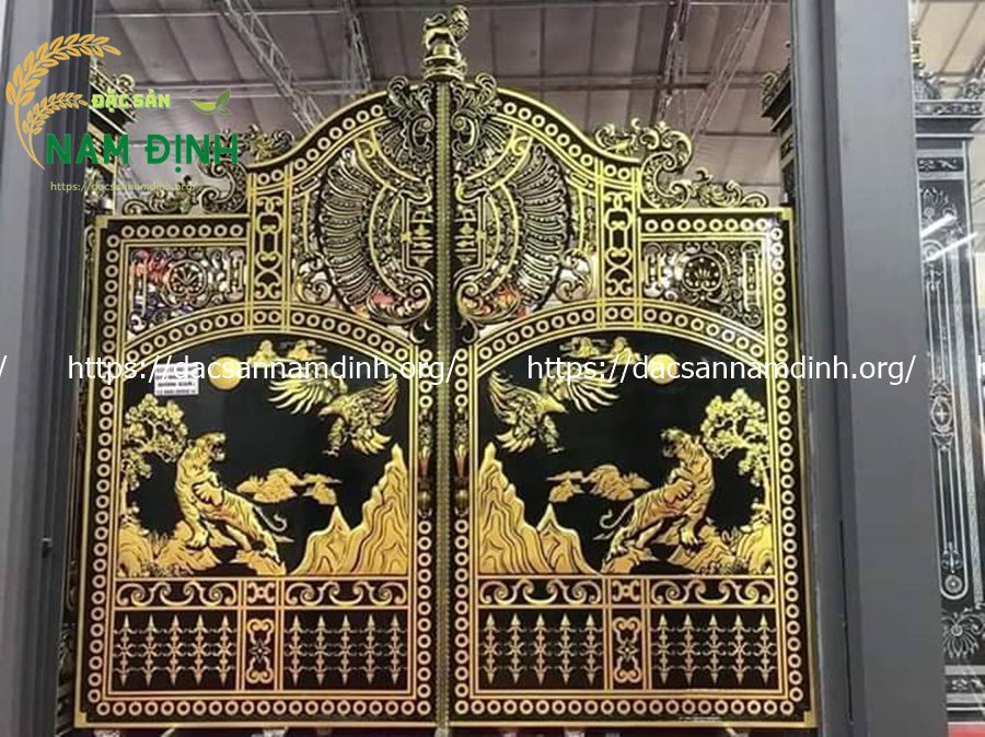 cổng nhôm đúc anh hùng tương ngộ