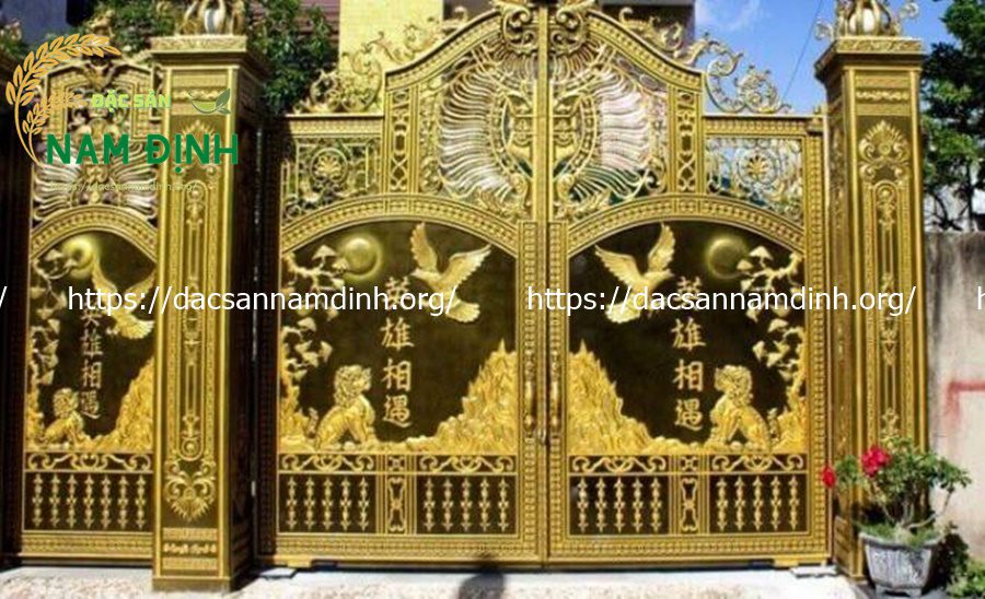 cổng nhôm đúc anh hùng tương ngộ