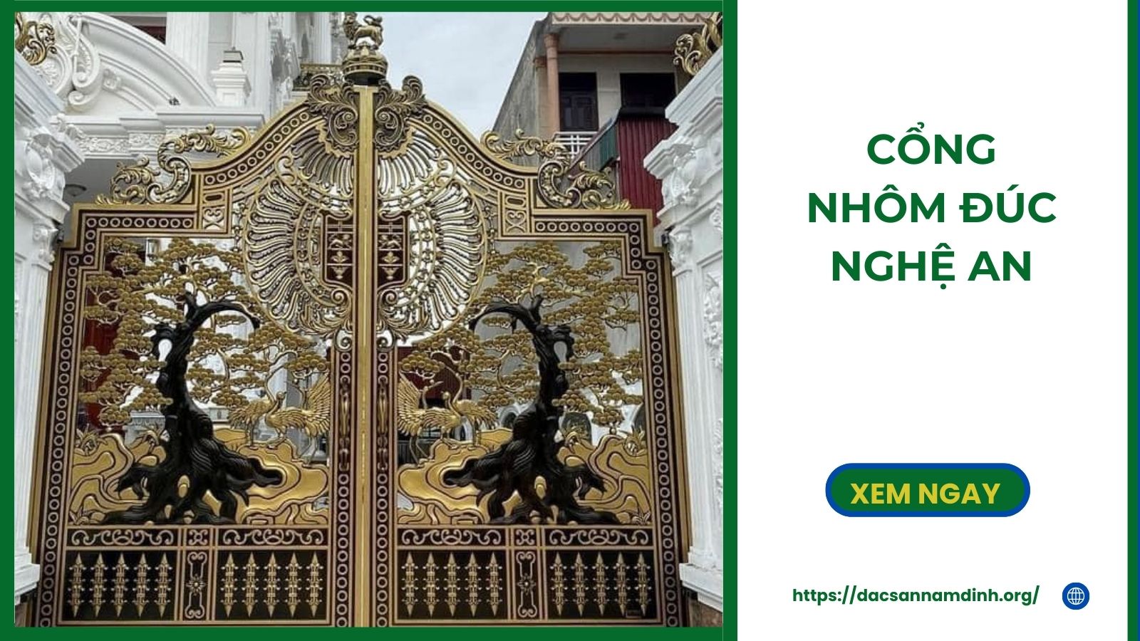 Cổng Nhôm Đúc Nghệ An