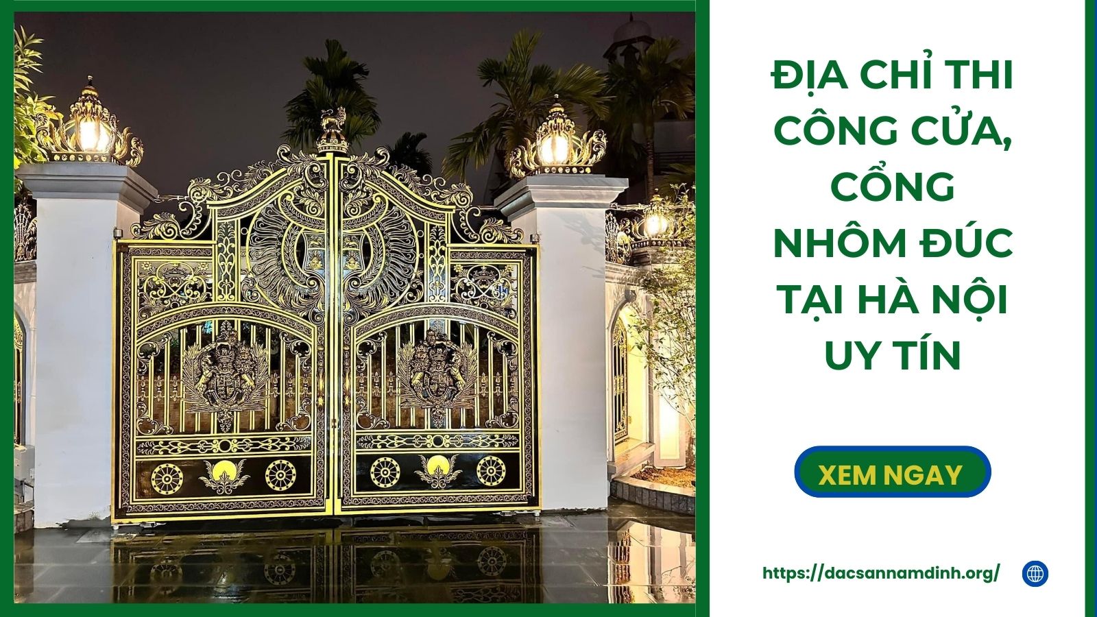 cửa, cổng nhôm đúc tại Hà Nội