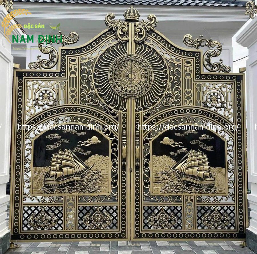 cổng nhôm đúc thuận buồm xuôi gió