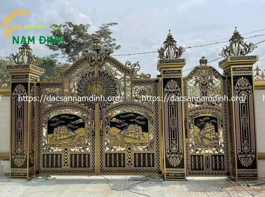 cổng nhôm đúc thuận buồm xuôi gió