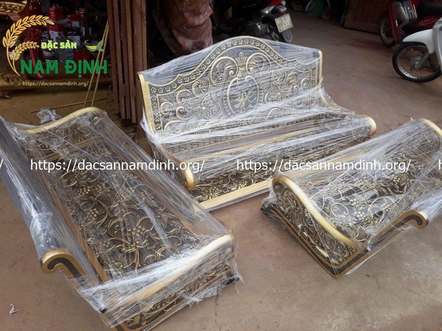 ghế băng công viên nhôm đúc