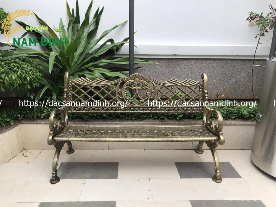 ghế băng công viên nhôm đúc
