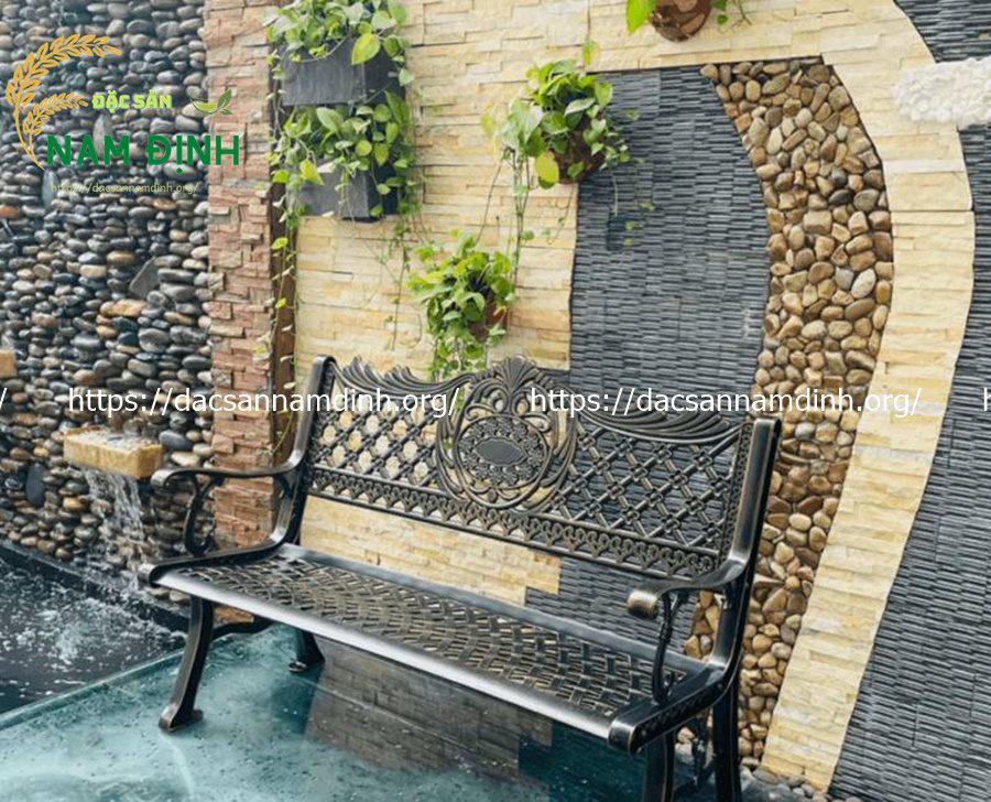 ghế băng công viên nhôm đúc