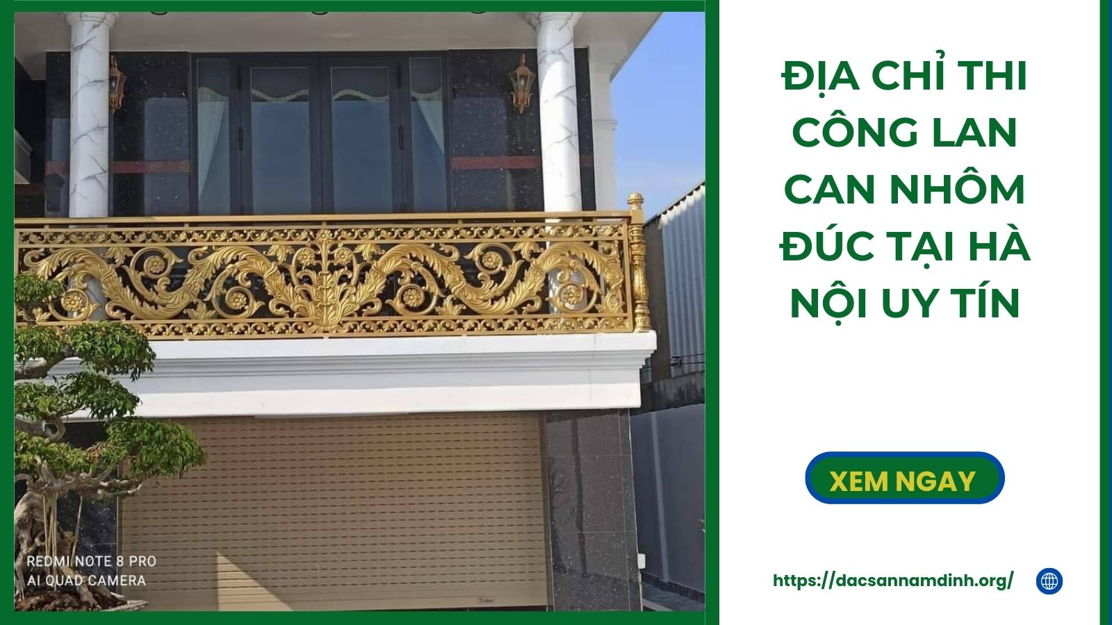 lan can nhôm đúc tại Hà Nội