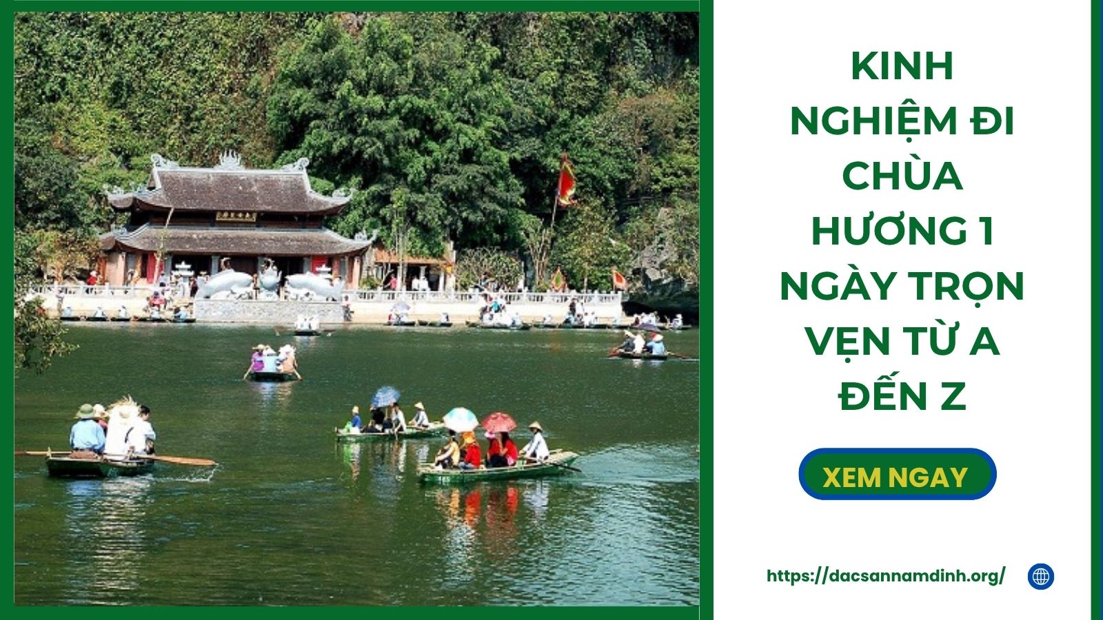 Kinh nghiệm đi chùa Hương 1 ngày trọn vẹn từ A đến Z