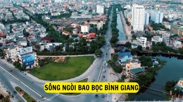 Hệ thống sông ngòi bao bọc huyện Bình Giang
