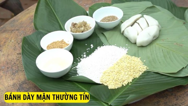 Món bánh dày mặn được nhiều người dân Thường Tín yêu thích