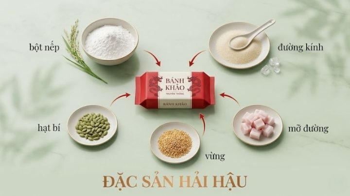 Quy trình làm bánh khảo Hải Hậu