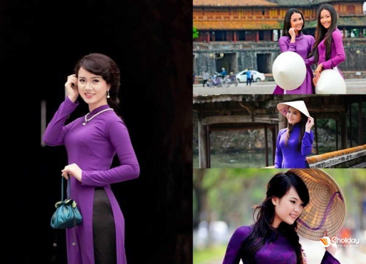 Áo dài truyền thống Huế thanh lịch