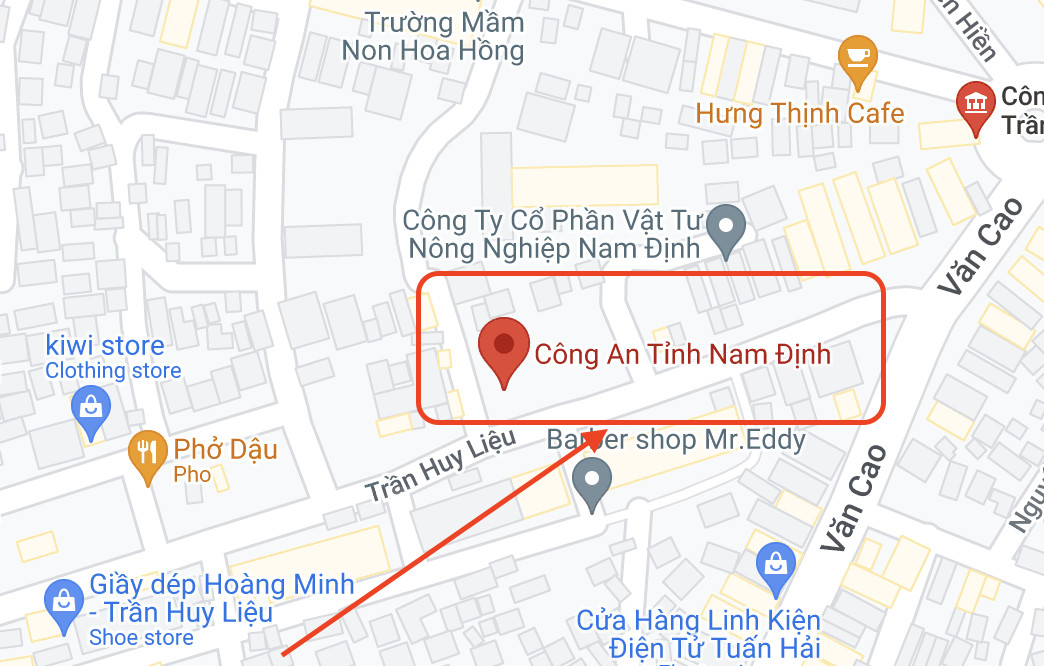 Bản đồ chỉ dẫn địa điểm trụ sở Công an tỉnh 8Day - trang web uy tín đăng ký & đăng nhập dễ dàng trên Google Maps.