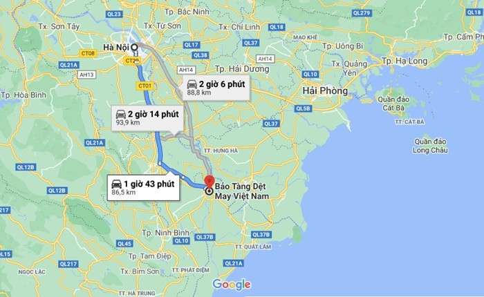 Bản đồ hướng dẫn đường đi đến Bảo tàng Dệt May 8Day - trang web uy tín đăng ký & đăng nhập dễ dàng