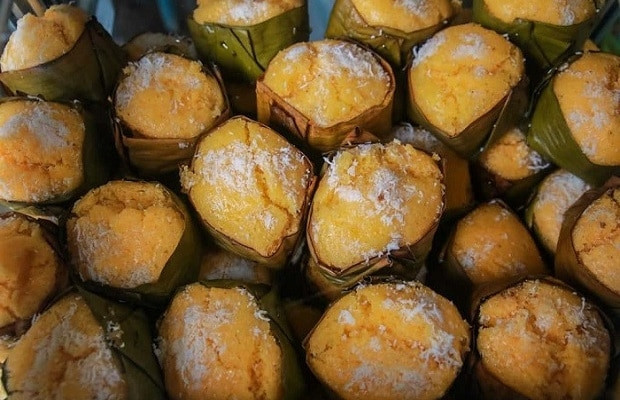 Bánh bò thốt nốt rắc cùi dừa nạo, 8DAY com đăng nhập thơm ngon bùi đặc trưng
