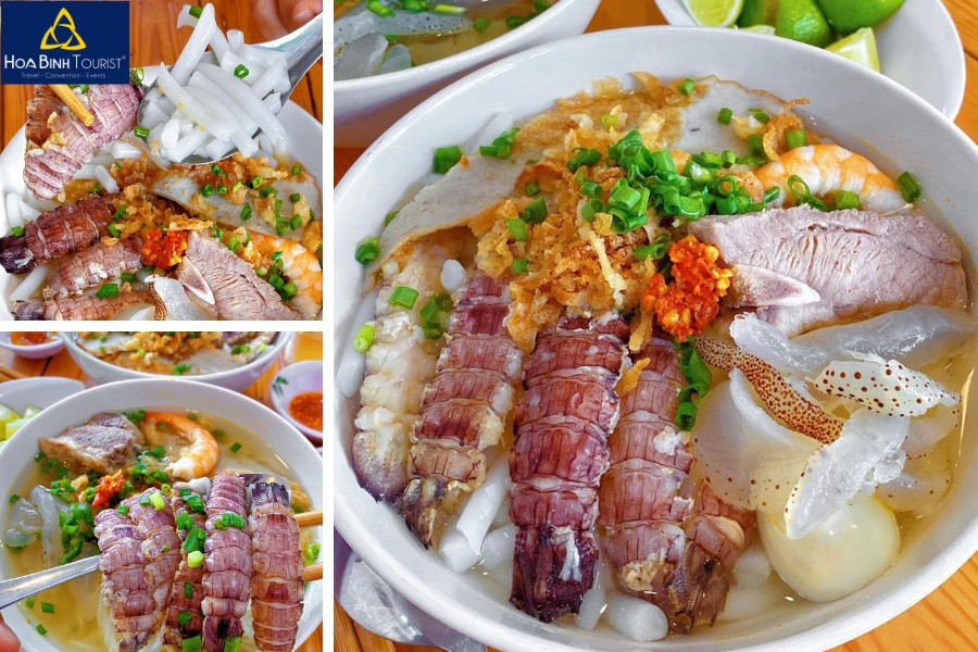 Bánh canh tôm tít Nha Trang với hải sản tươi rói