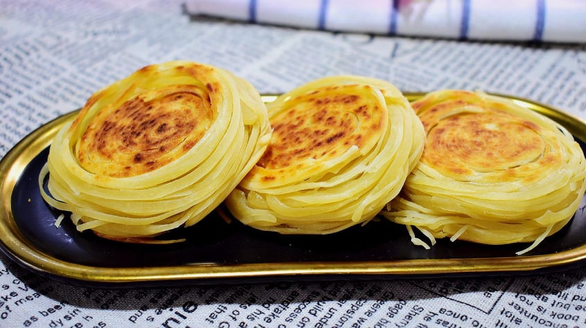Bánh chay sợi cuộn chiên, món tráng miệng đặc trưng Sơn Đông