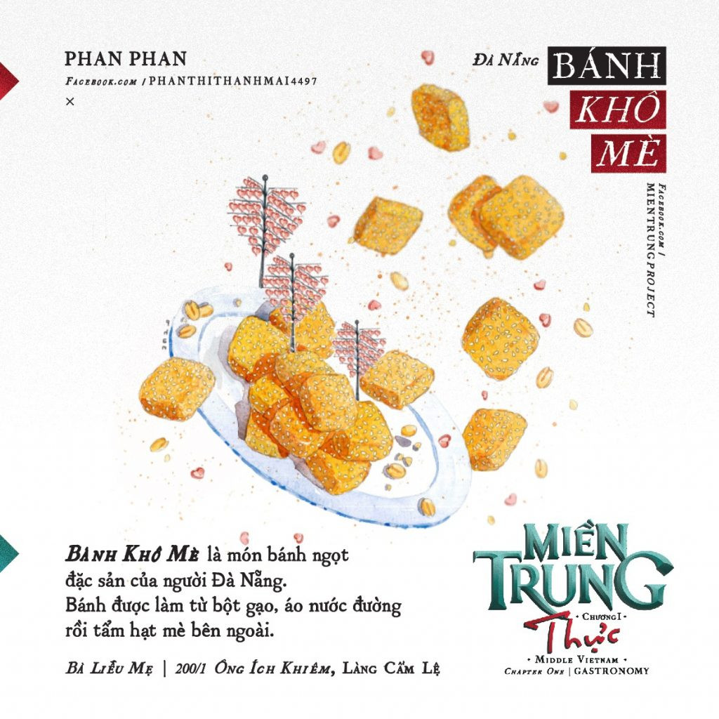 Bánh khô mè Đà Nẵng, thức quà ngọt ngào