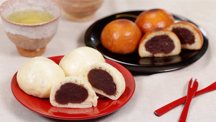 Bánh Manju hấp dẫn nhân đậu đỏ