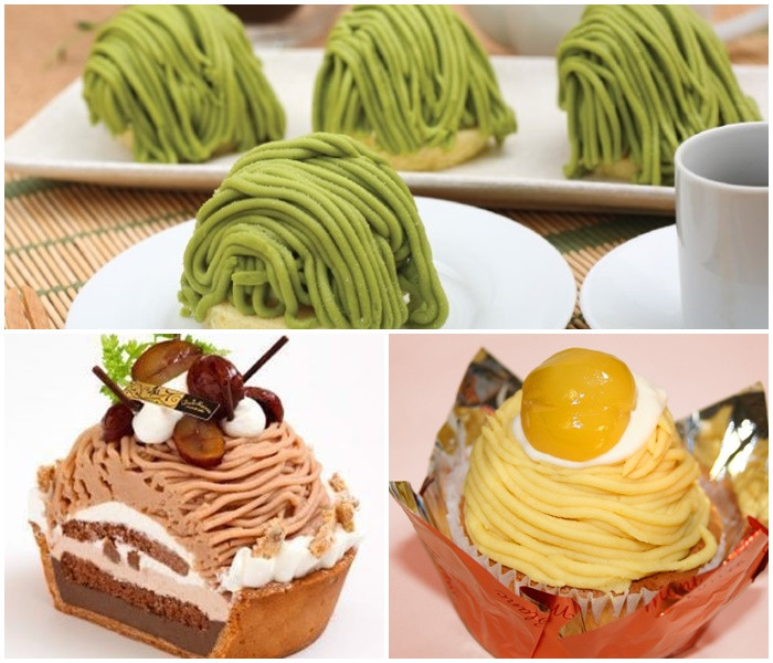 Bánh Mont Blanc hạt dẻ kiểu Nhật