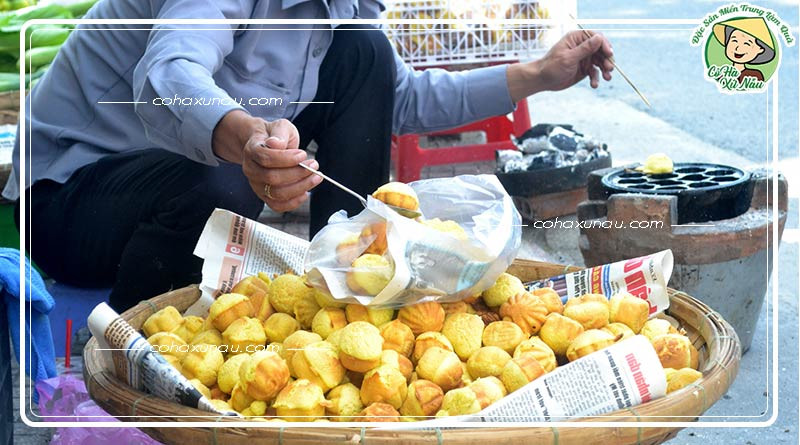 Bánh thuẫn An Nhơn với hình dáng bông mai đẹp mắt