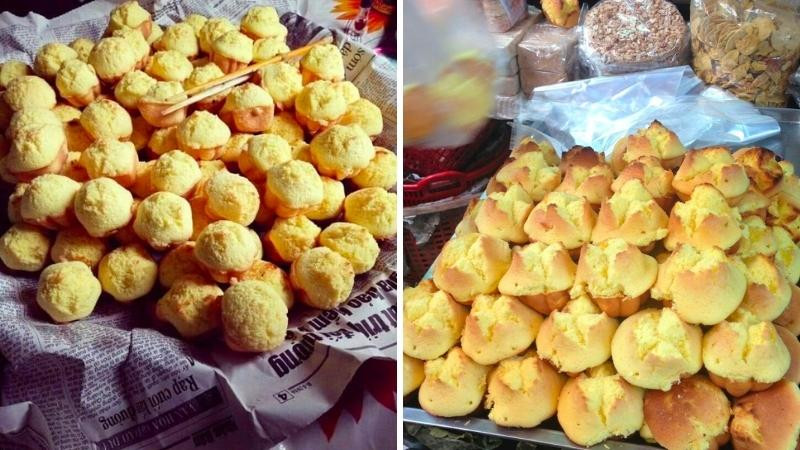 Bánh thuẫn vàng ươm, thơm béo vị trứng