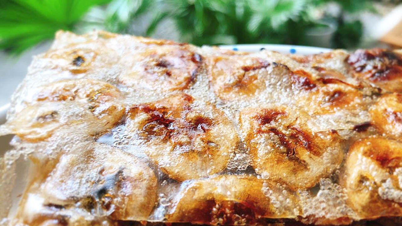 Bánh tráng chuối Bến Tre