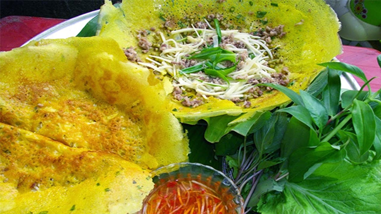 Bánh xèo ốc gạo Bến Tre