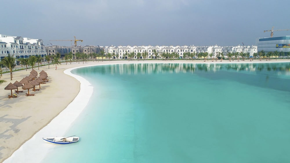 Biển nhân tạo Vinhomes Ocean Park - Điểm đến giải trí hiện đại gần Bát Tràng