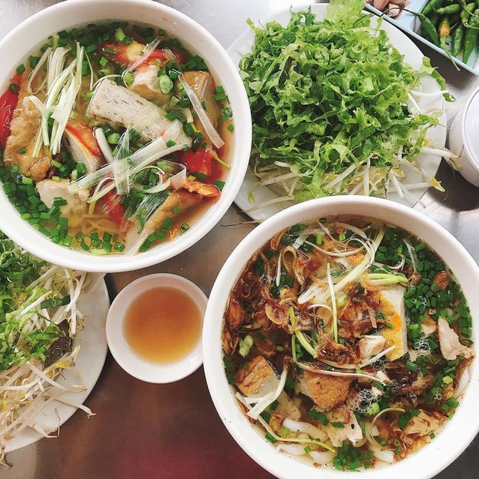 Bún chả cá Vạn Giã hấp dẫn