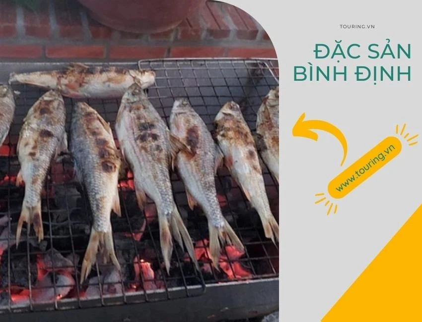 Cá Niên nướng than hồng nghi ngút khói, ẩm thực An Lão
