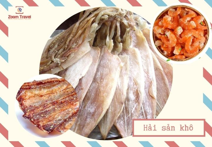 Các loại hải sản khô đa dạng từ Phú Yên