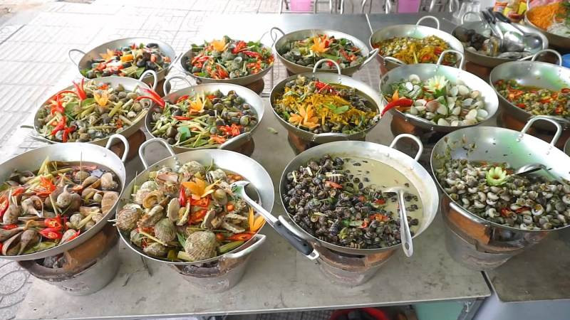 Các loại ốc chảo đa dạng, 8Day nhà cái đêm hấp dẫn ở Nha Trang Khánh Hòa