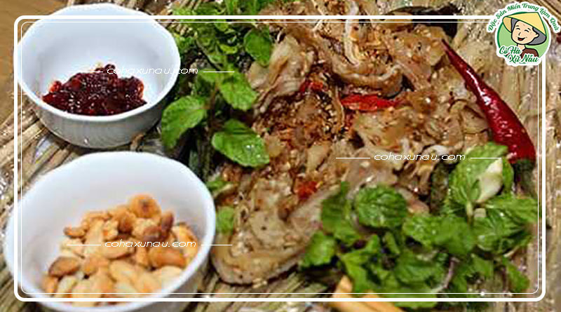 Các nguyên liệu tươi ngon để làm tré trộn Bình Định