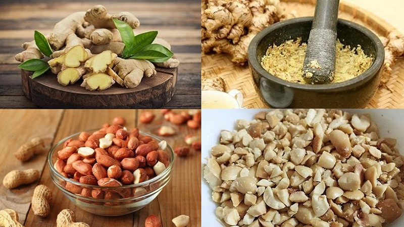 Các nguyên liệu tươi ngon làm nên món Chè Lam đặc trưng.